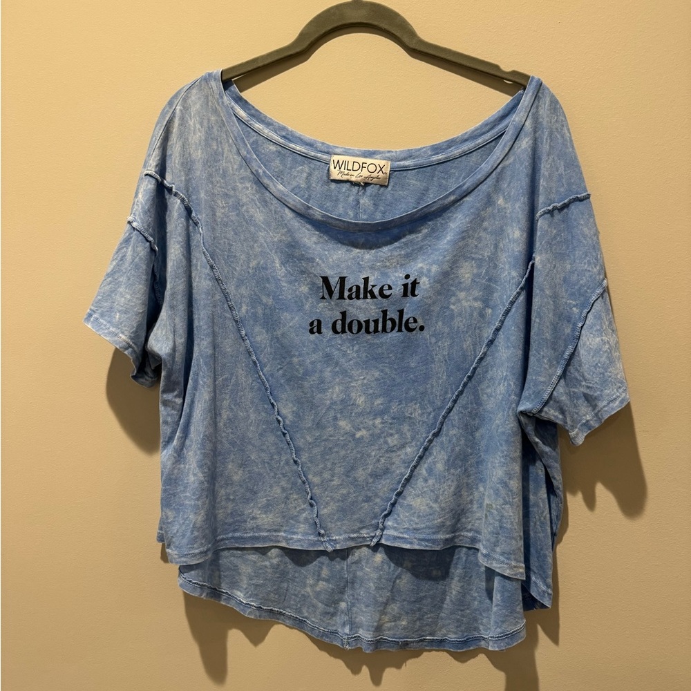 Wildfox “Make It A Double” Tee (Medium)